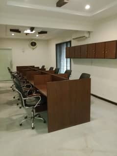 furnished Office for rent in gulberg for (Call center + Software house + Marketing office and other setup as you want)