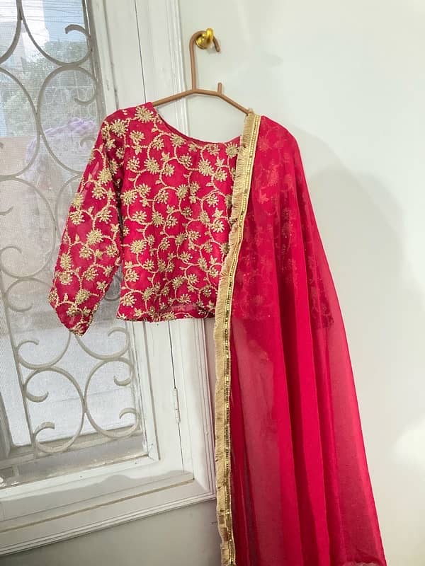 indian lehenga with duppata and cholli 1