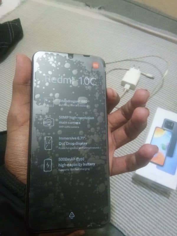 Redmi 10c new mobile. . . . . 100 percent condition. contact (03294399075). 2