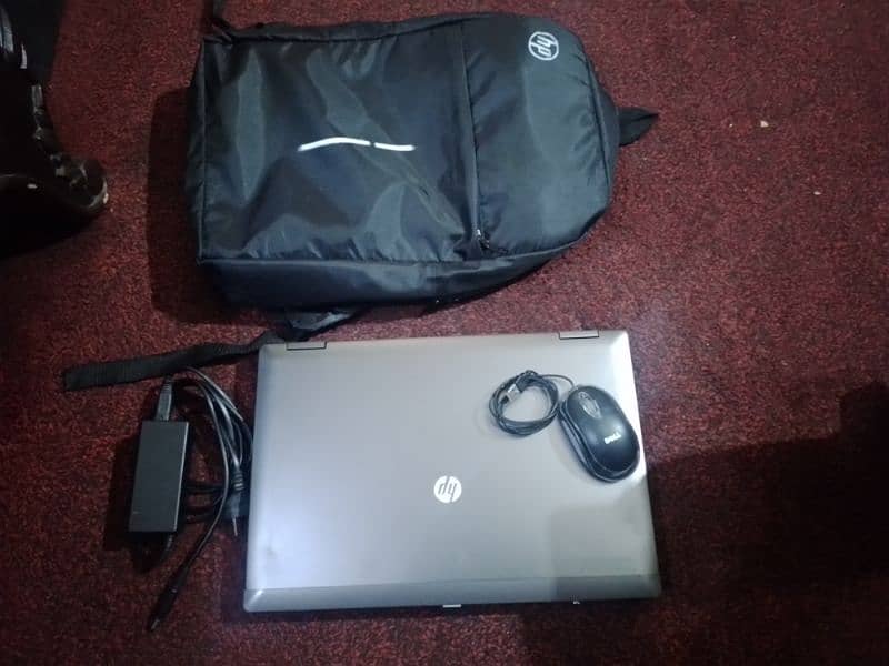 hp probook with charger and bag in good condition 2