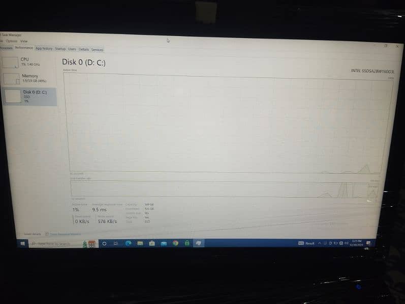 Dell core i7 1st generation 4Gb Ram 120Gb SSD 8