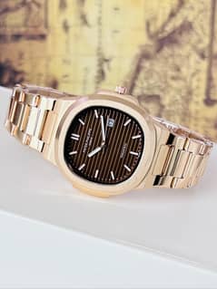 Patek Philippe Copper Analog Date Working Watch