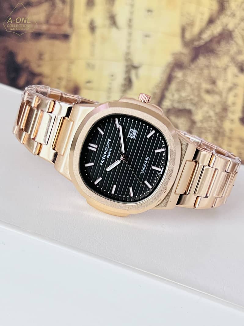 Patek Philippe Copper Analog Date Working Watch 2