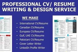 CV Resume Cover Ietter writer