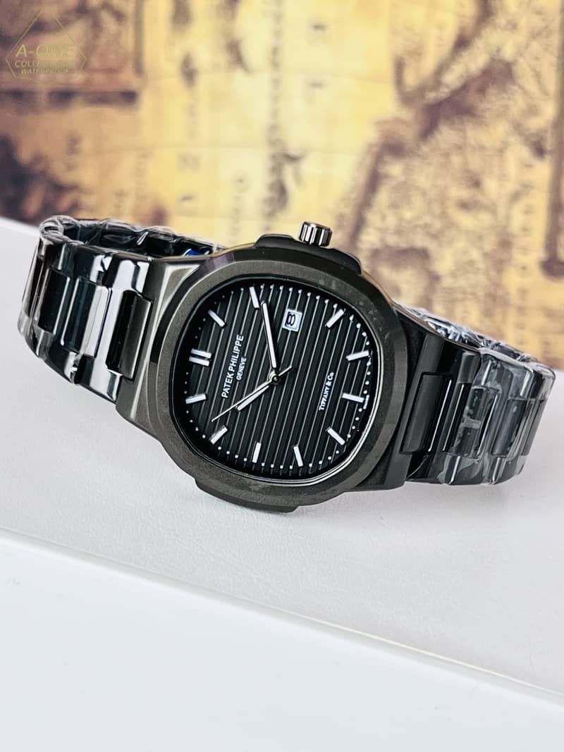 Patek Philippe Black Analog Date Working Watch 0