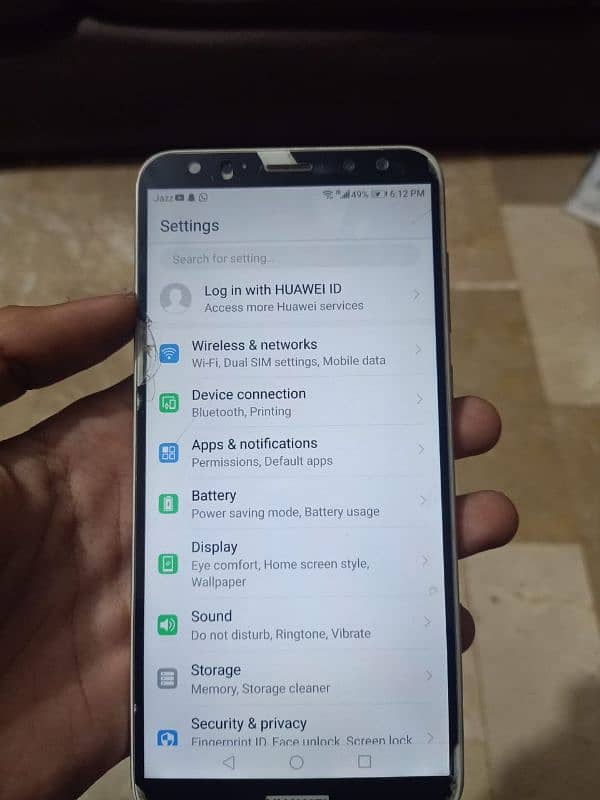 Huawei mate 10 lite pta approved 64gb fingerprint password 1