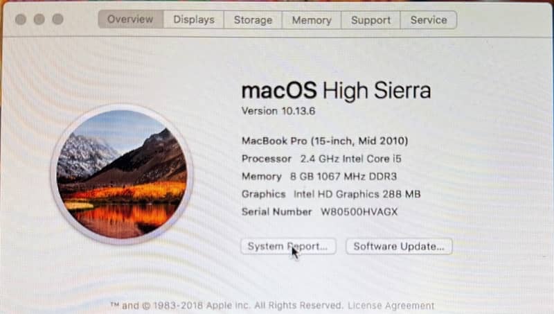 macbook pro 2010 mid 3