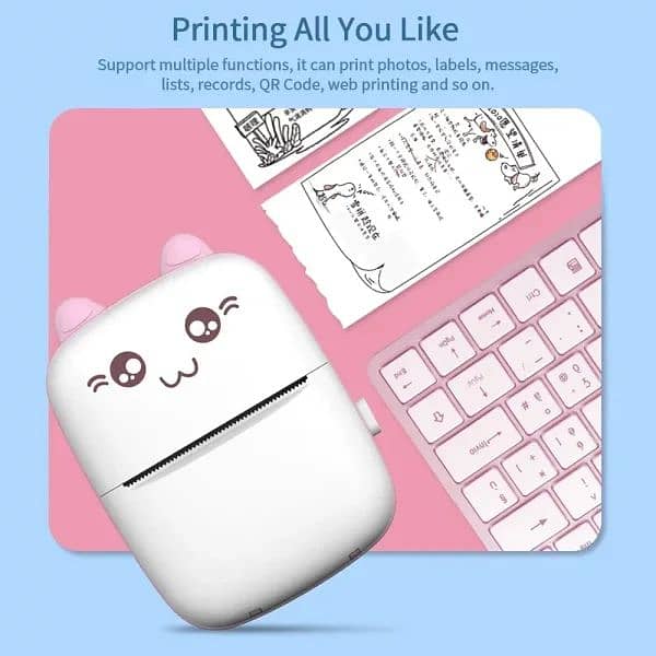 MINI PORTABLE PRINTER. POCKET PRINTER FOR MOBILES AND COMPUTERS. 4