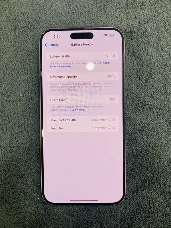 iPhone 15 pro max 256gb PTA APPROVED 5