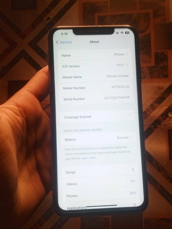 iphone xsmax 64 gb jv gold 4