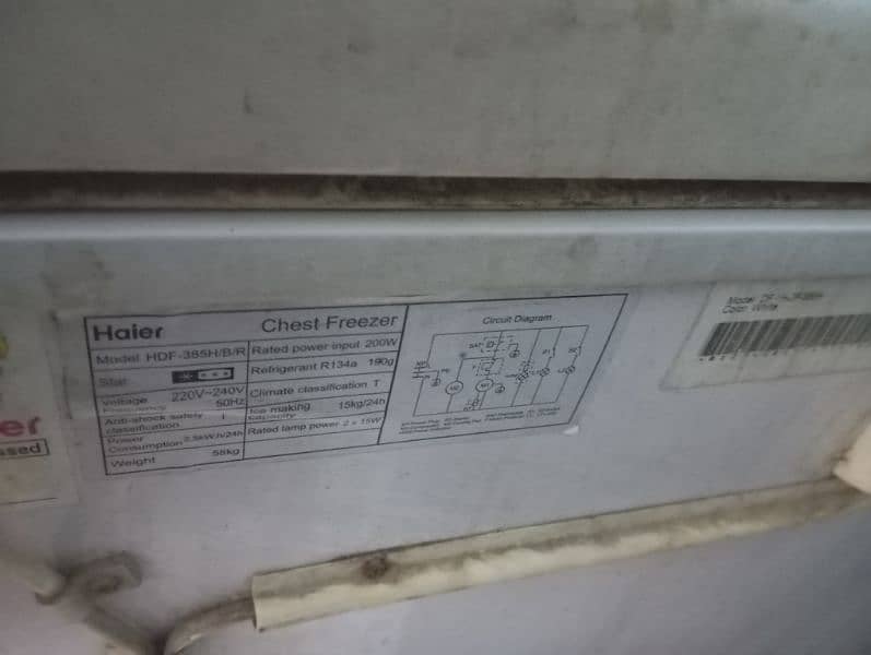 haier frezer double dour freezer 3