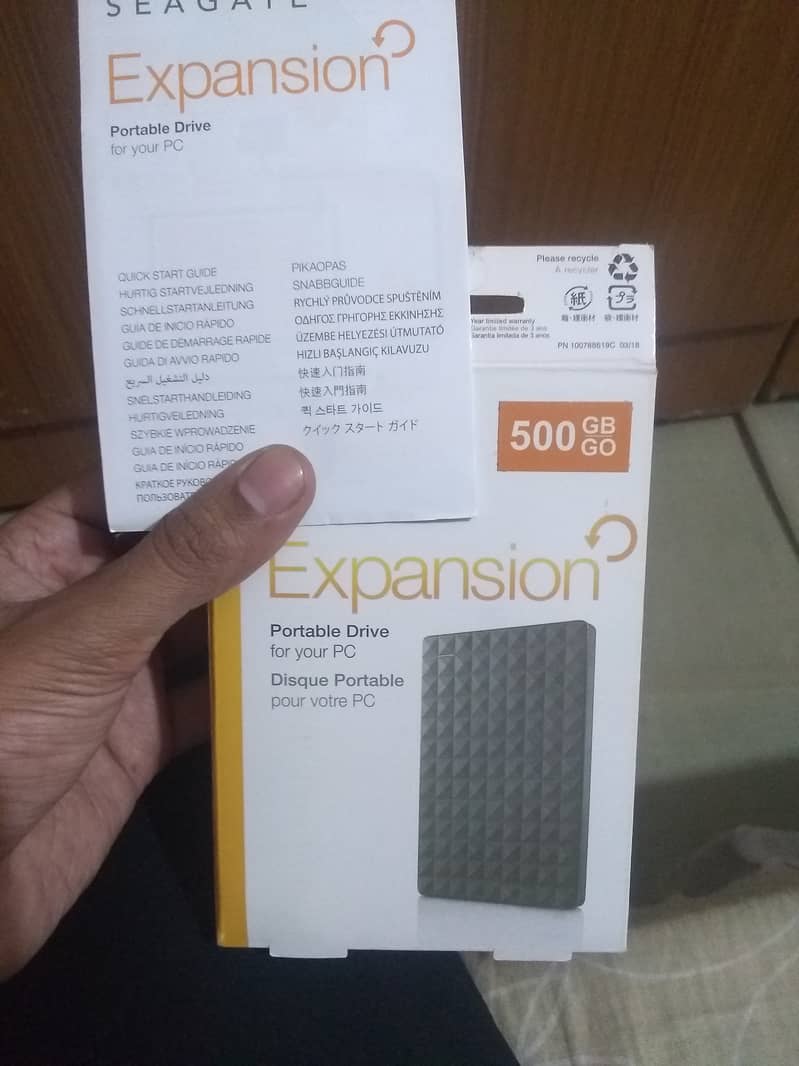 Portable External Hard Drive - 500GB (Seagate Expansion) 0