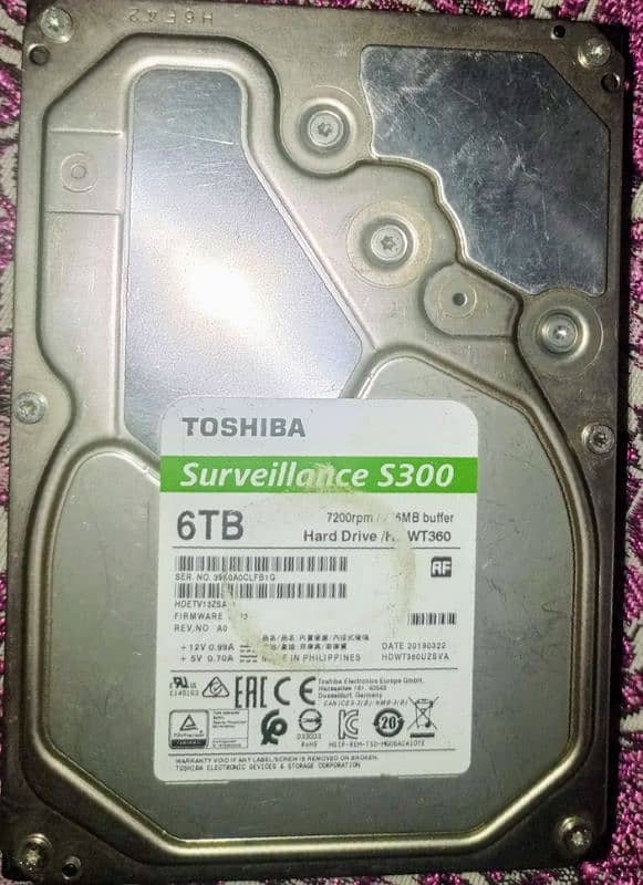 hard drive 6TB 0