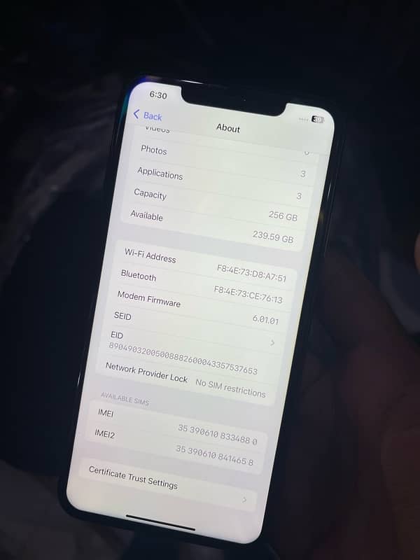 iPhone 11 pro max 256gb fu 1