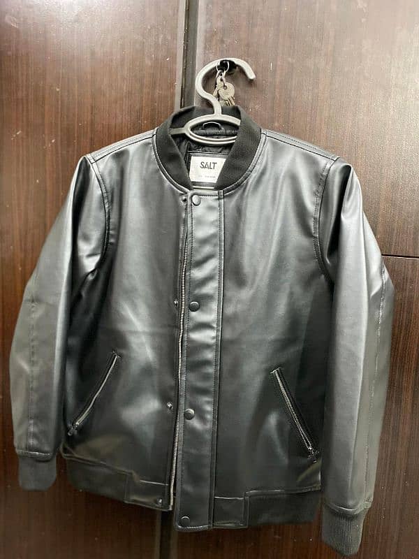 Black leather jacket 0