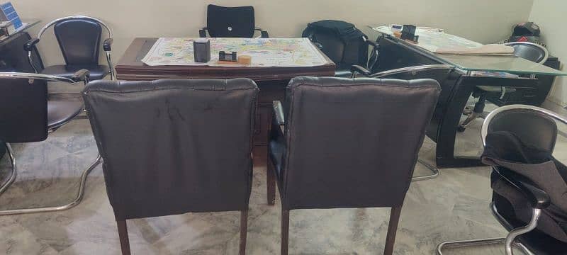 Executive table with 2 exative chairs Is available for Sale 4