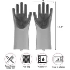 Washing Gloves, Silicone Dishwasher,Hand Gloves for Cleaning