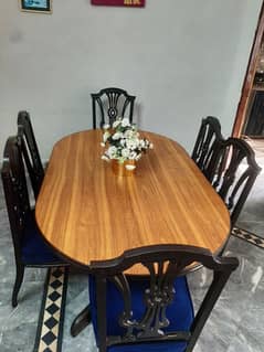 Dinning Table with Six Chairs