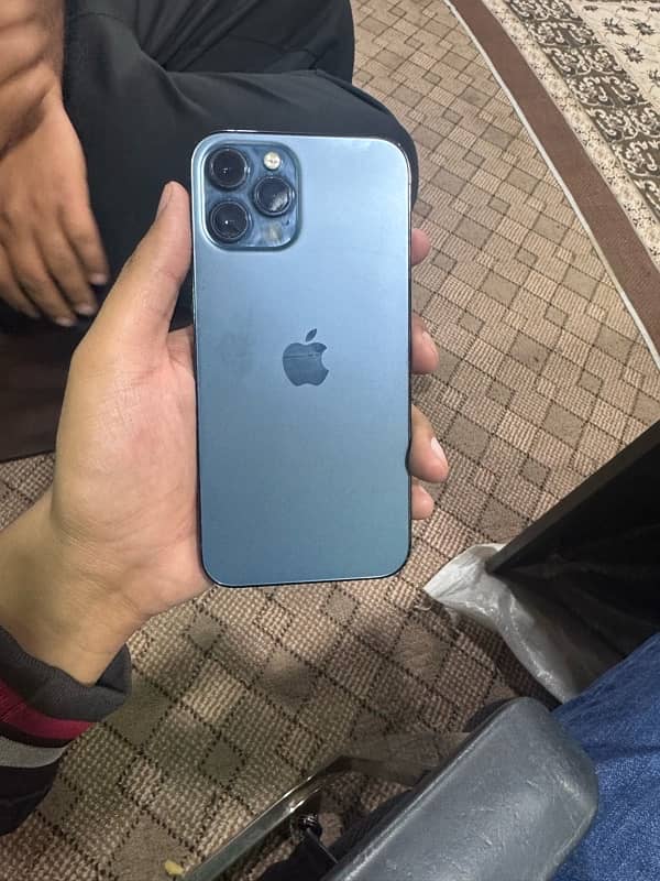 iphone 12 pro max 512 gb pacific blue 10/10 dua sim pta approved 0