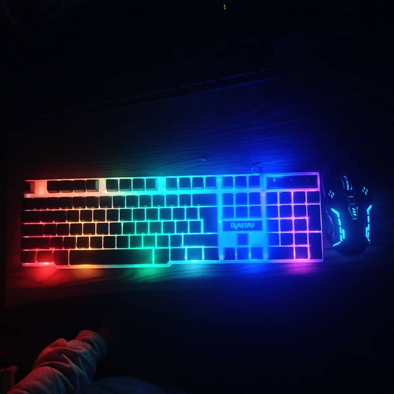 KEYBOARD AND MOUSE FOR PC ||  RGB LIGHTING KEYBOARD  || LOW PRICE RATE 7