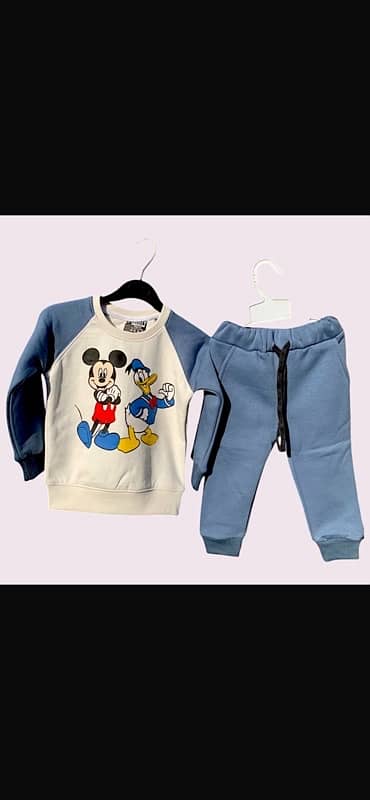 kids clothes wholesale and retail cotton fleece stuff track suit 4