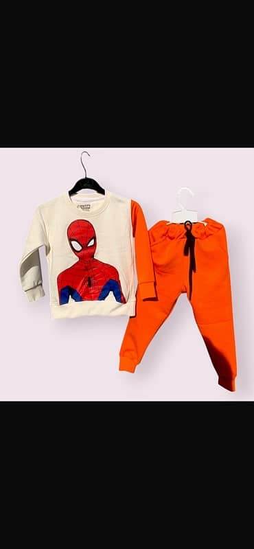 kids clothes wholesale and retail cotton fleece stuff track suit 6