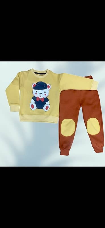 kids clothes wholesale and retail cotton fleece stuff track suit 12