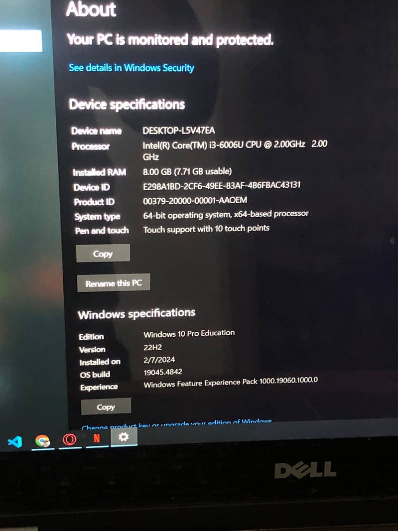 dell laptop core 3 gen6 3