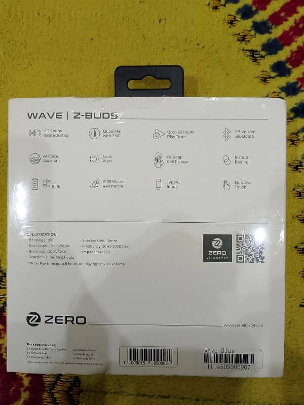 Zero (Wave Z Buds)  1 Year Company Warranty 8