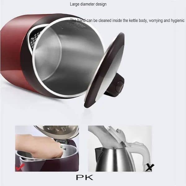 RAF Electric Stainless Steel Kettle 2L  360 4