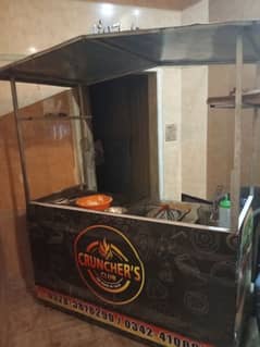 shawarma Counter with 2 fryer