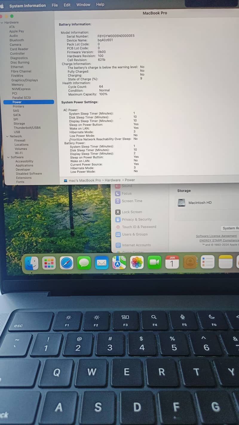 MacBook Pro 14" M3 Pro Ram 18 SSD 512 Just 50 Cycles Use 2