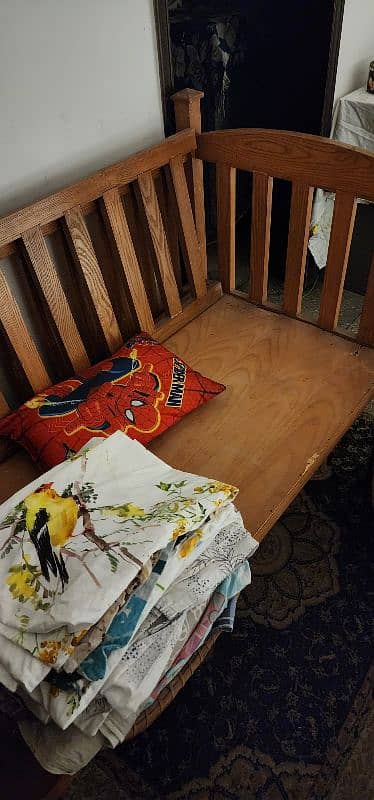 Wooden baby cot 2