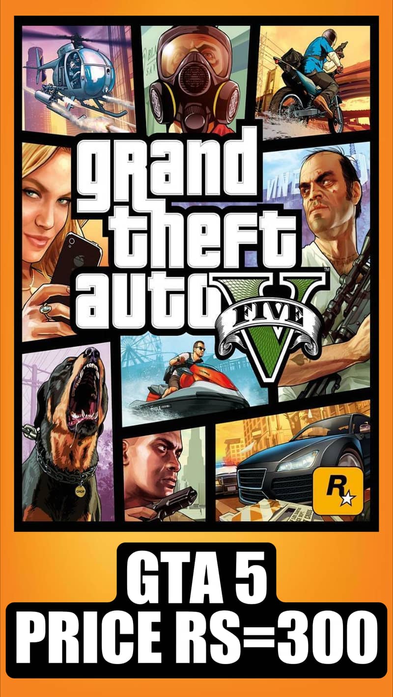 GTA 5 PC GAME AT CHEAP ALL OVER PAKISTAN INSTALL KRWAYE APNE PC/LAPTP 2