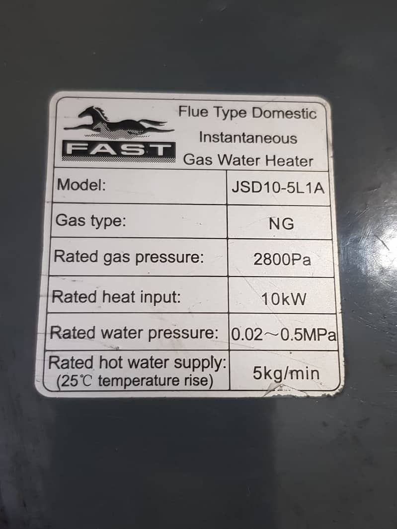 FAST Instant Gas Geyser 2