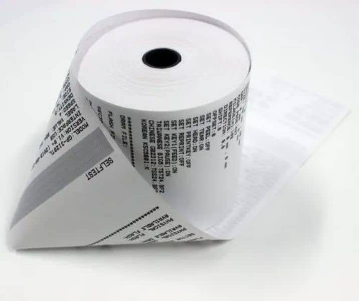 Bill print roll paper for barcode 3