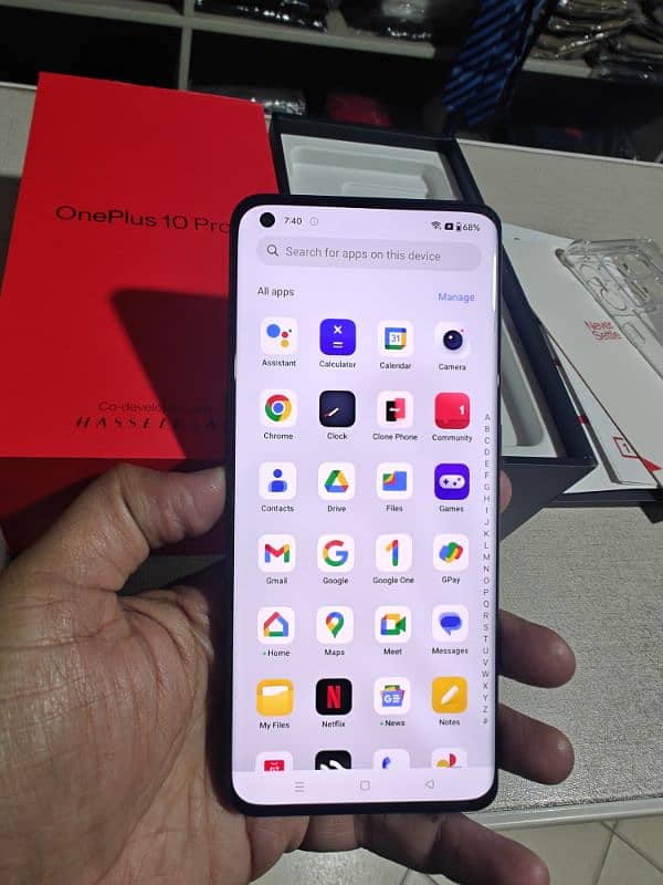 One Plus 10pro offecial pta complete box 12-256 1