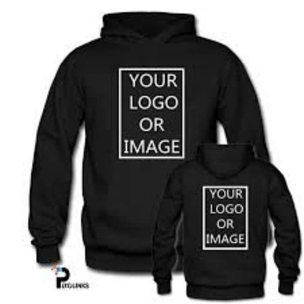 Customise hoodies White/Black 1