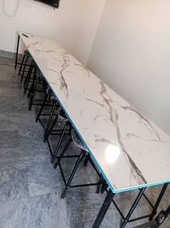 Office Table with 10 stools