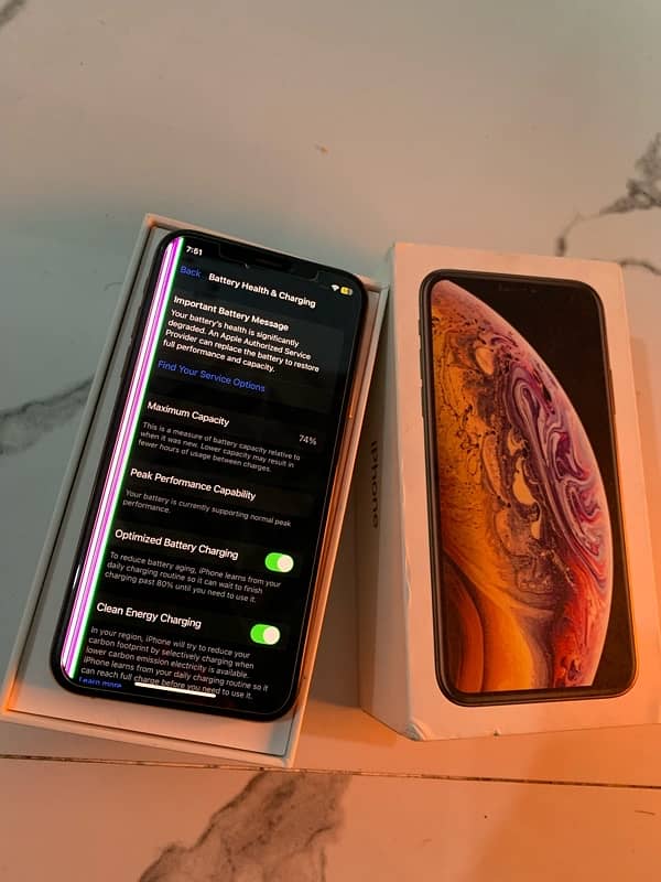 Iphone Xs with box 64gb 2