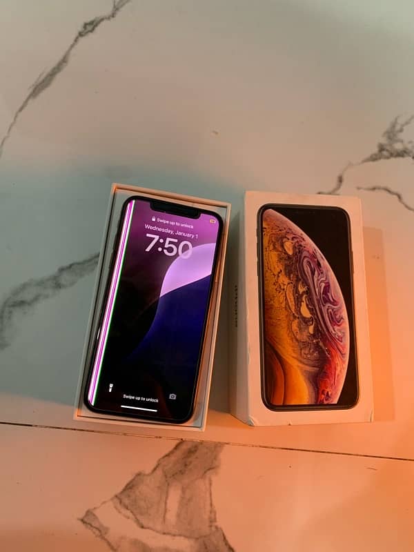 Iphone Xs with box 64gb 4