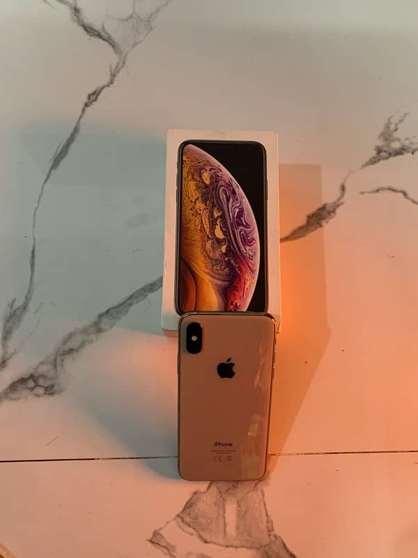 Iphone Xs with box 64gb 8