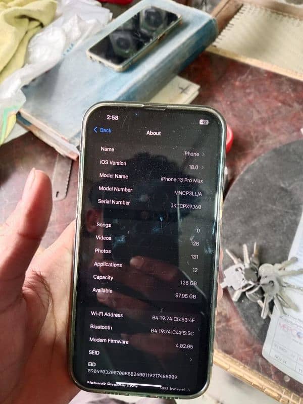 I phone 13 pro max 128 gb 0