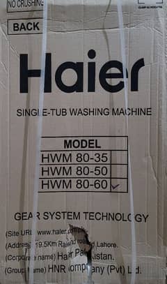 haier washing machine and spin drier