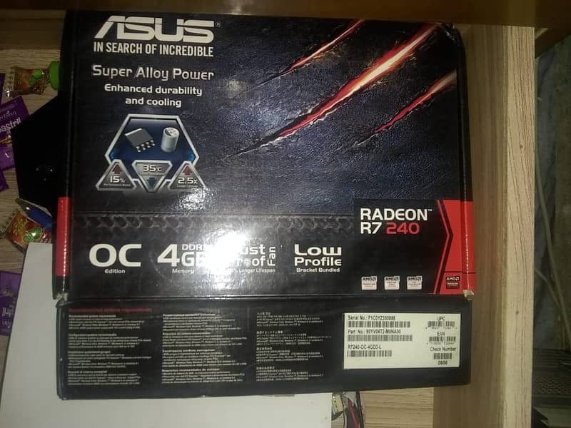 ASUS Radeon R7 240 4GB 128-Bit Graphics Card (Brand New) 1