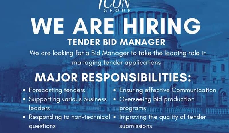 Tender manager required 0