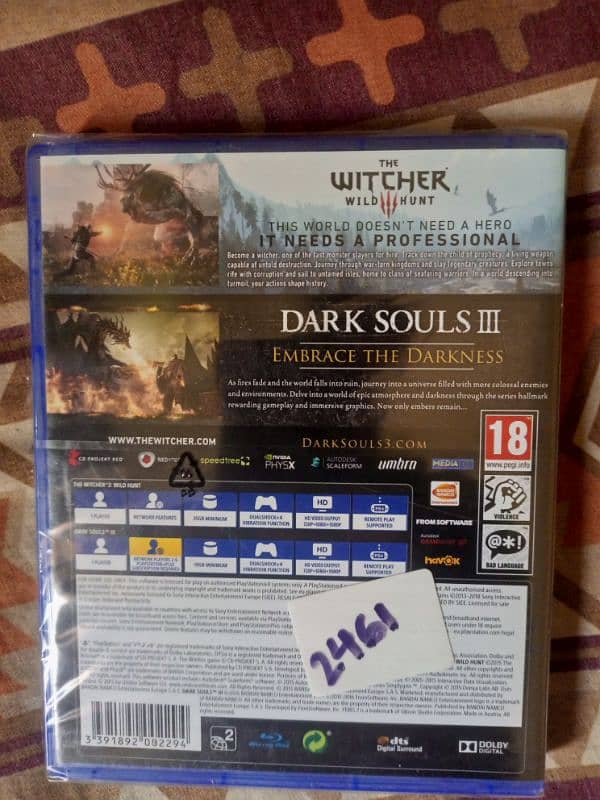 Witcher 3 plus Dark Souls 3 2