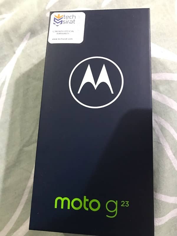 Moto G 23  with Box and charger 1