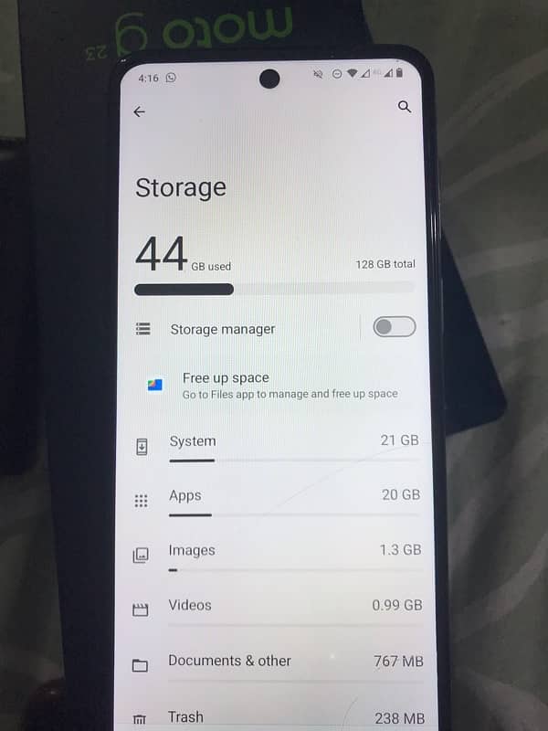 Moto G 23  with Box and charger 7