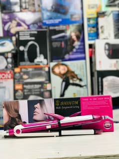 Shinon Pro 3-in-1 Hair Straightener, Crimper & Curler for woman